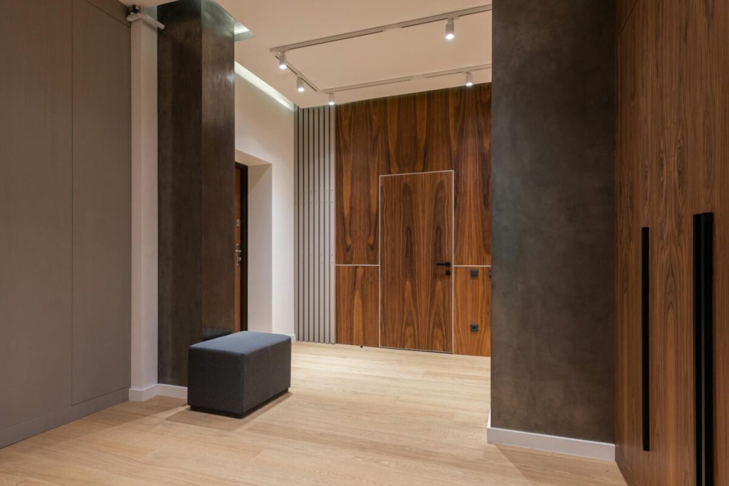 Hallway Interior with Pouf